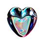 A metallic heart representing purpose