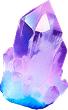 A purple hue crystal representing research