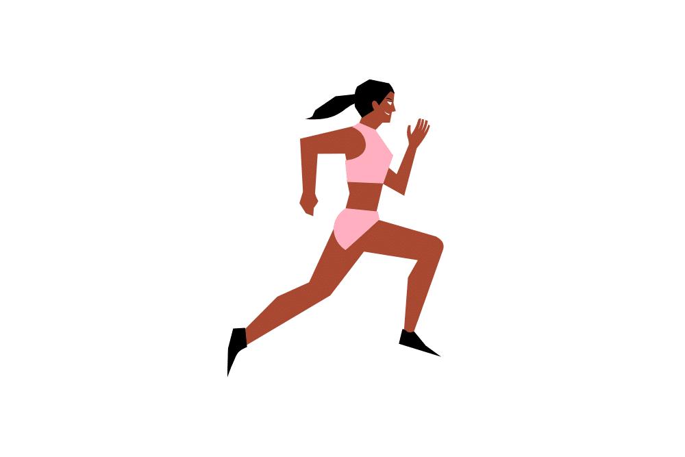 woman running