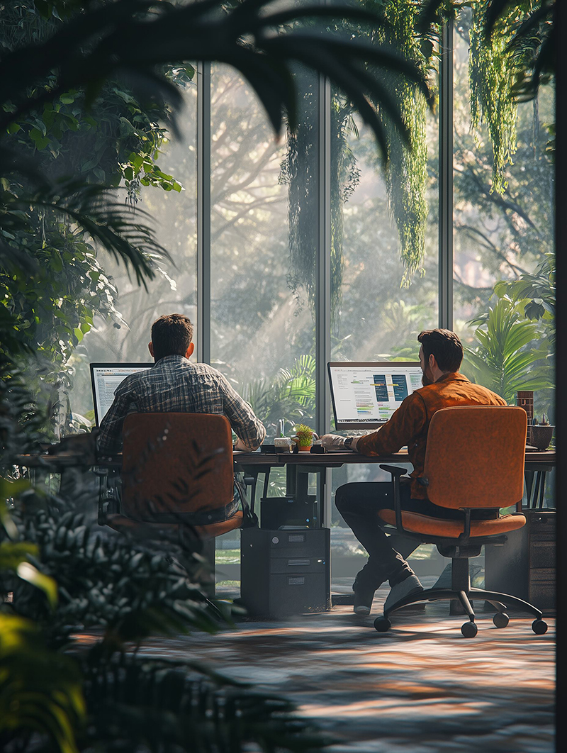 Two bro's working hard at making your user experience awesome!